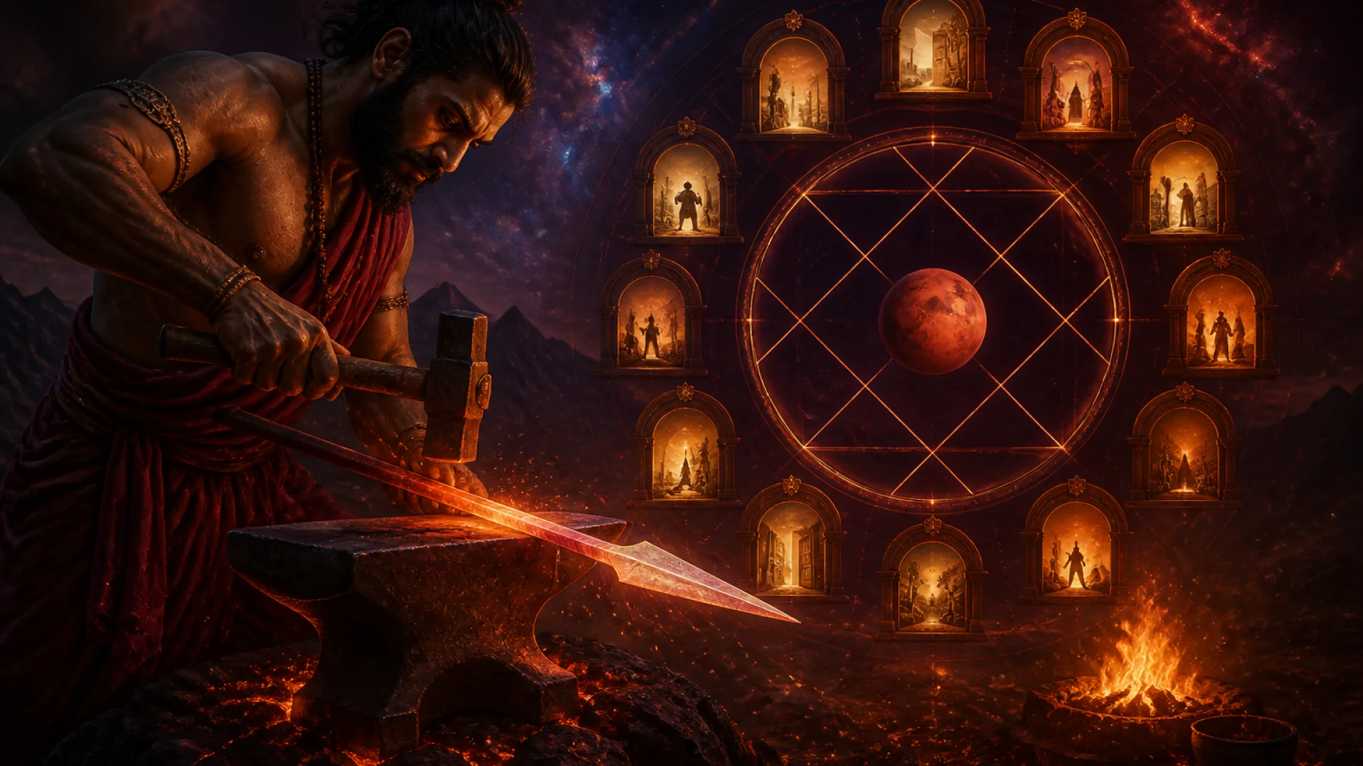 Mars in All 12 Houses of Kundali – Complete Guide